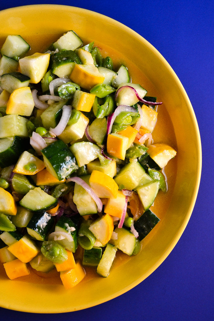Summer Squash and Pea Salad