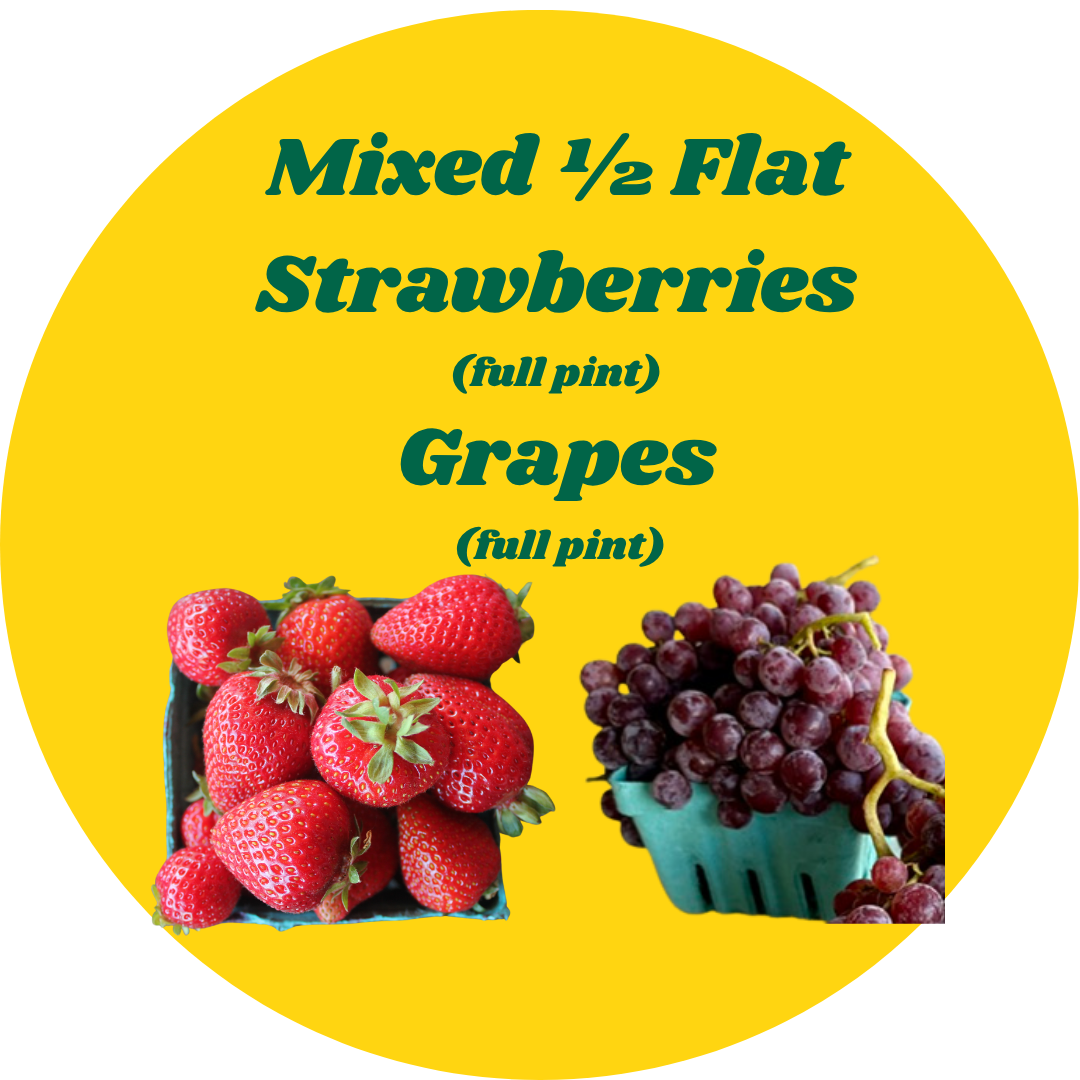 MIXED HALF FLAT: Strawberries + Grape- Member