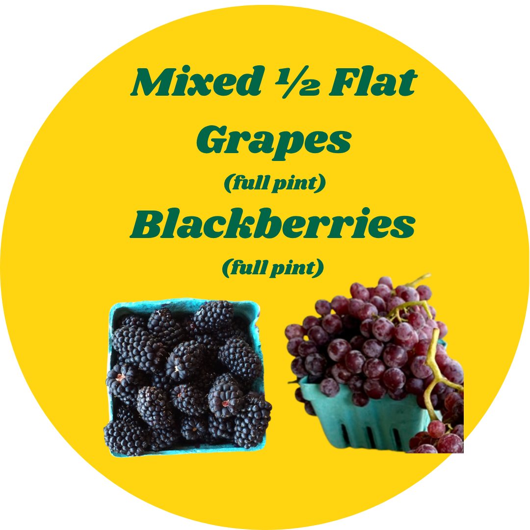 MIXED HALF FLAT: Blackberries + Grape- Member